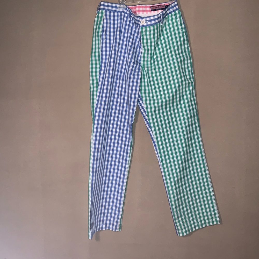 Vineyard Vines Pastel plaid mens pants
